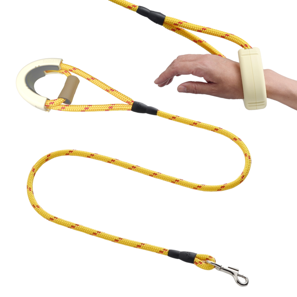 黄色のハンズフリーリードの外観写真