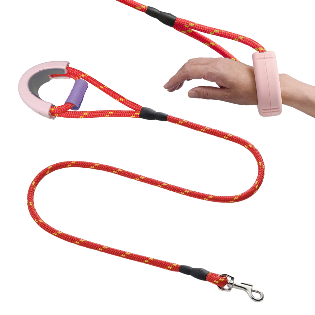 赤色のハンズフリーリードの外観写真